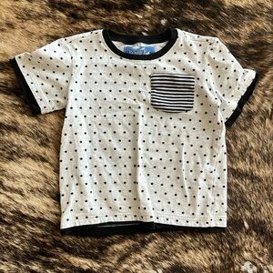 Kapital K black and gray Stars and Stripes 100% cotton tee